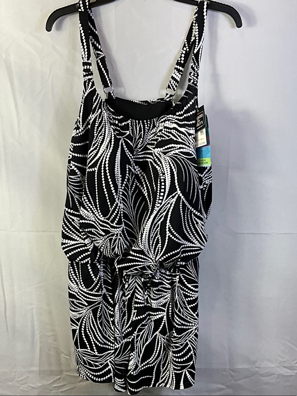 Macy’s Swim Solutions Tummy Control One Piece Swimsuit With Pockets Size 22W